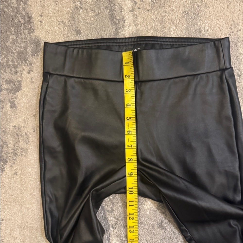 Loft Sleek Black Faux Leather Leggings - Picture 6 of 7